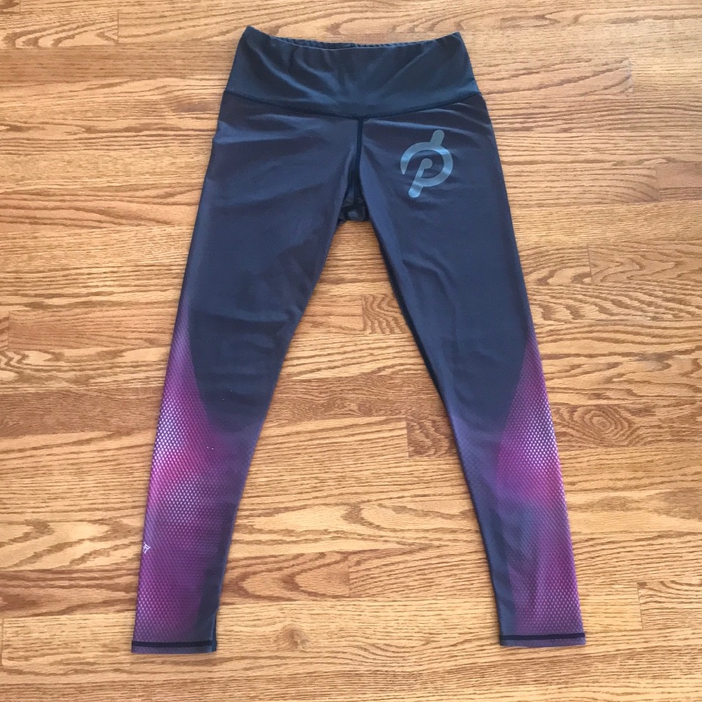 Peloton black and pink workout pants size Medium